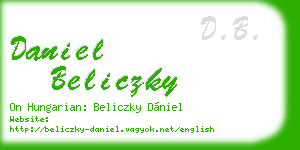 daniel beliczky business card